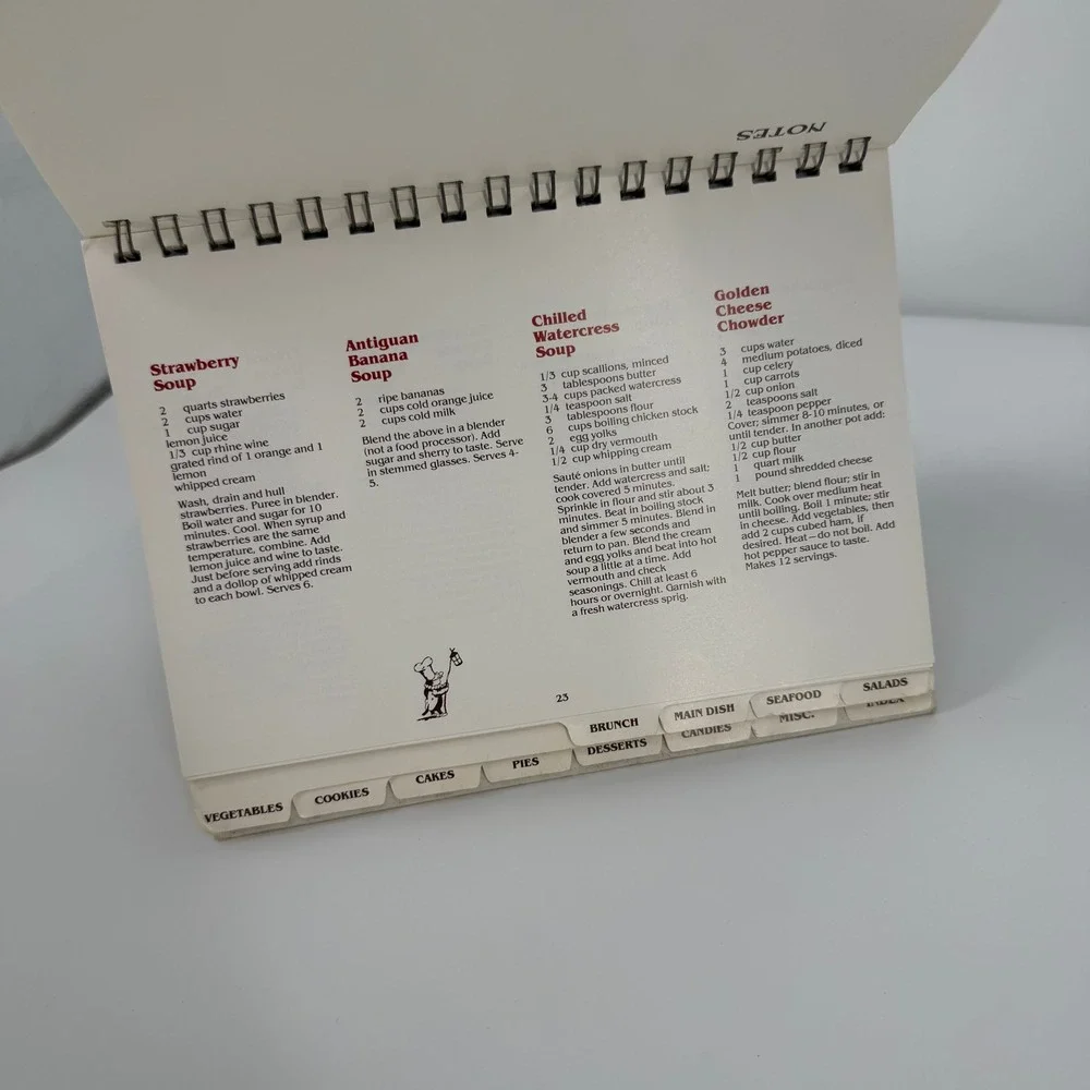 Mole Hole Cookbook Vintage 1986 Spiral Easel Retro Kitchen Core‎ Collectible 80s